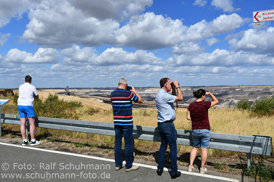 Tagebau Garzweiler, bei Jackerath, Blick vom Parkplatz nahe des Skywalk